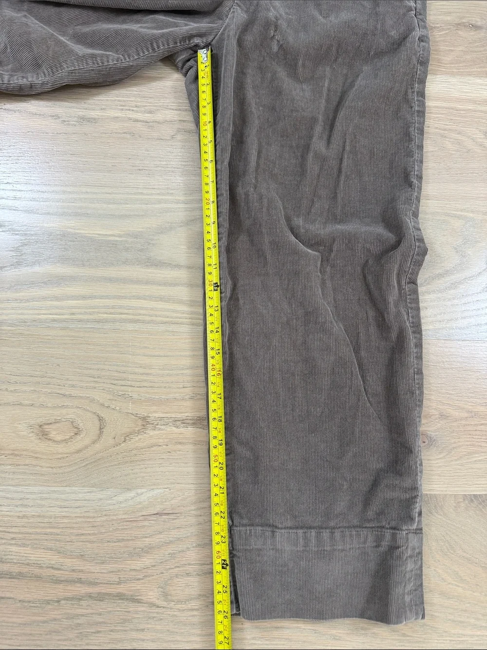 Everlane Corduroy Wide Leg Pull On Pants Taupe Brown Size 8